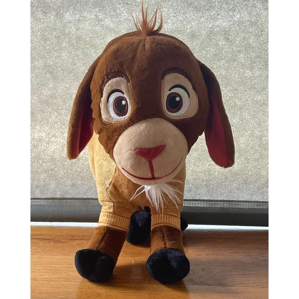 Disney Wish Valentino Goat Plush Stuffed Animal 14" Brown Disney Toy